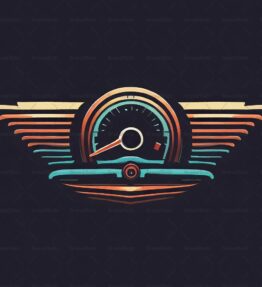 Abstraktes Retro